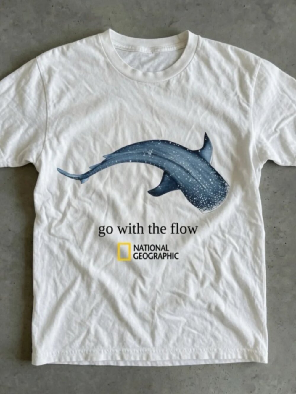 Whale Shark Go With The Flow Graphic T-shirt